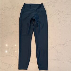 ALO Yoga teal dark green 7/8 High-Waist Leggings